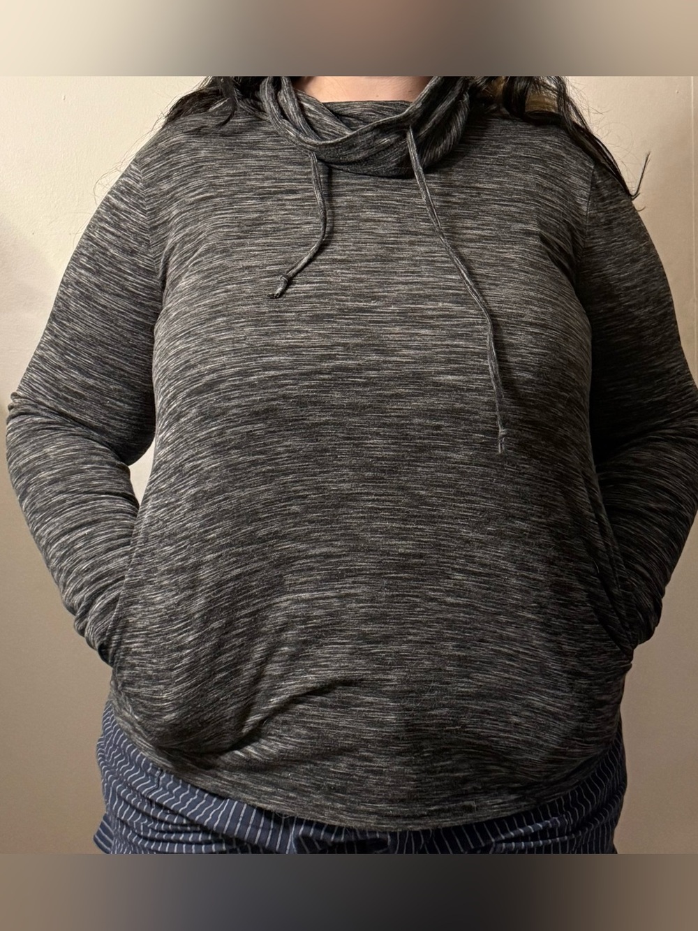 Grey long sleeved shirt